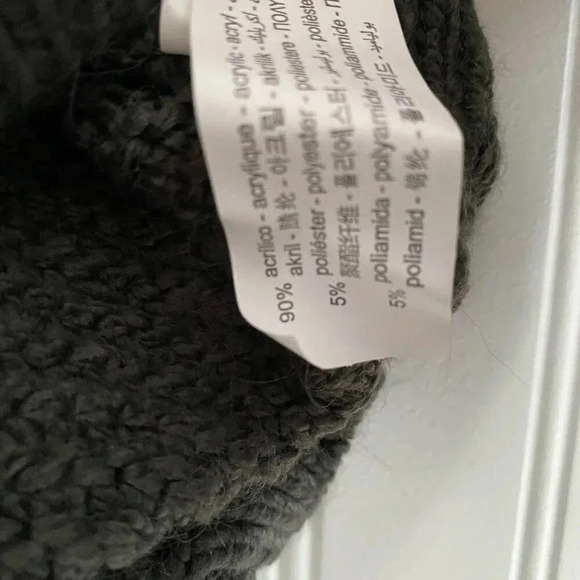 Zara Toddler Dark Gray Knit Hooded Pullover Sweater 18-24 Months NWT - Picture 3 of 4